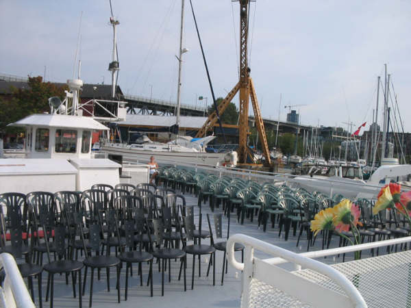 West Vancouver Wedding Boat